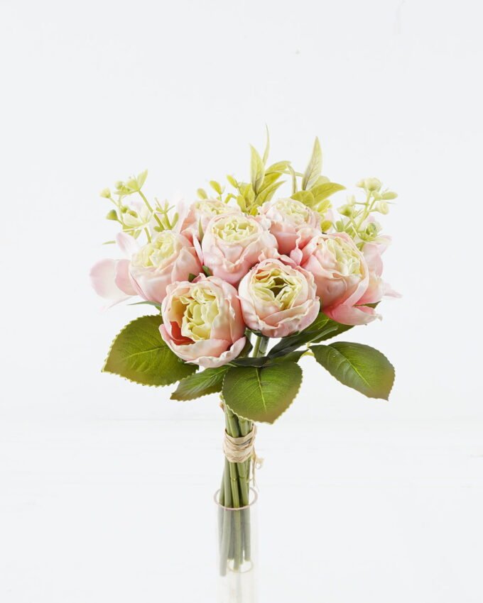 Artificial Flower 18*18*31cm Rose *7 bouquet GS-128J24006 Bouquet 3,000+ sqm showroom with thousands of artificial flowers, plants & trees ready for global sourcing.