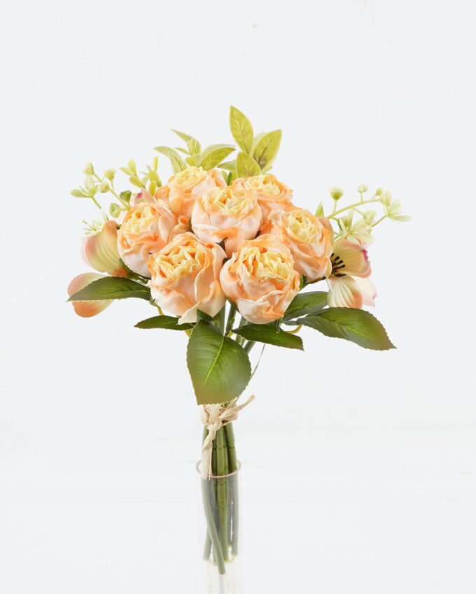 Artificial Flower 18*18*31cm Rose *7 bouquet GS-128J24006 Bouquet 3,000+ sqm showroom with thousands of artificial flowers, plants & trees ready for global sourcing.