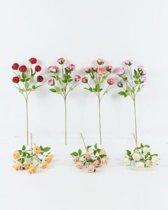 Artificial Flower 18*18*56cm Rose *7 single stem GS-128J24012 2024Jun YeahFlower is one of Chinese leading OEM manufacturers and exporters , supplying the silk flowers, wholesale artificial trees