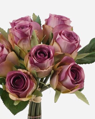 Artificial Flower 20*20*22cm  Rose  *9 bundle GS-55124002-Z1 2024Jun YeahFlower is one of Chinese leading OEM manufacturers and exporters , supplying the silk flowers, wholesale artificial trees