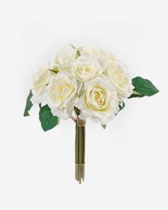 Artificial Flower 19*19*24cm Rose *9 bundle GS-55124009-W1 2024Jun YeahFlower is one of Chinese leading OEM manufacturers and exporters , supplying the silk flowers, wholesale artificial trees