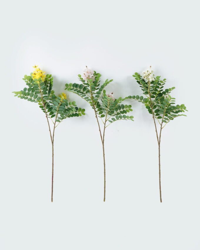 Artificial Flower 29*29*70cm Sophora flower *2 single stem GS-74824002 2024Jun YeahFlower is one of Chinese leading OEM manufacturers and exporters , supplying the silk flowers, wholesale artificial trees