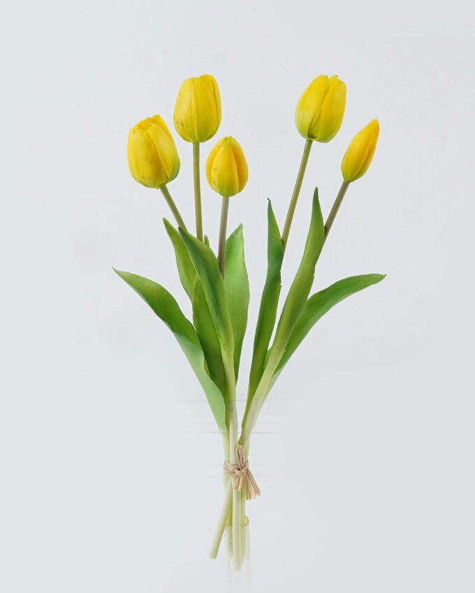Artificial Flower 16*39CM Tulip bouquet*5 GS-41520002-Y1 2024Jun YeahFlower is one of Chinese leading OEM manufacturers and exporters , supplying the silk flowers, wholesale artificial trees