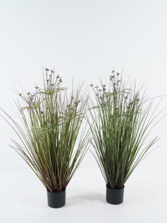 Artificial Grass 55*55*120cm Convexutricle sedge herb *7 in pp pot GS-61924034-PET Grass&PLANT 3,000+ sqm showroom with thousands of artificial flowers, plants & trees ready for global sourcing.