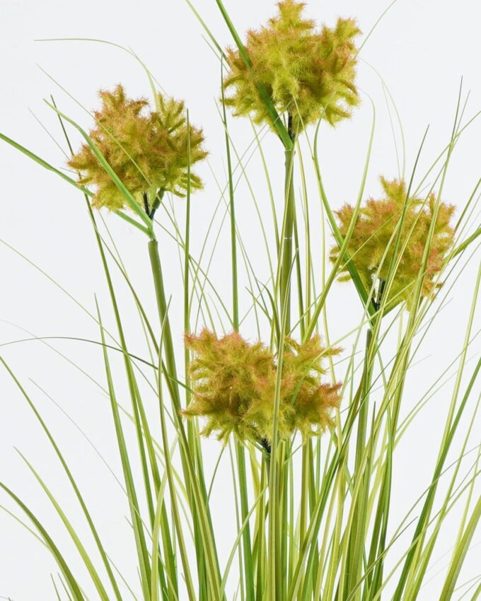 Artificial Grass 40*40*70cm  Convexutricle sedge herb *4 in pp pot GS-61924036-PET 2024Jun YeahFlower is one of Chinese leading OEM manufacturers and exporters , supplying the silk flowers, wholesale artificial trees