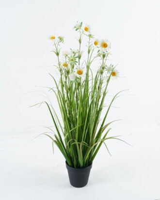 Artificial Grass 19*19*76cm Daisy *10 in pp pot GS-29424043 2024Jun YeahFlower is one of Chinese leading OEM manufacturers and exporters , supplying the silk flowers, wholesale artificial trees