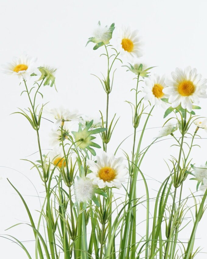 Artificial Grass 19*19*76cm Daisy *10 in pp pot GS-29424043 2024Jun YeahFlower is one of Chinese leading OEM manufacturers and exporters , supplying the silk flowers, wholesale artificial trees