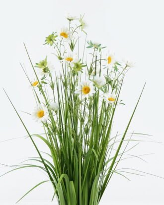 Artificial Grass 21*21*74cm Daisy *12 potted grass GS-29424035 2024Jun YeahFlower is one of Chinese leading OEM manufacturers and exporters , supplying the silk flowers, wholesale artificial trees