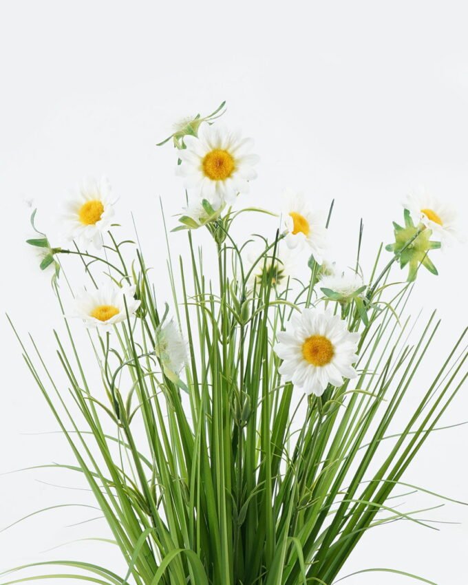 Artificial Grass 20*20*56cm Daisy *7 potted grass GS-29424034 2024Jun YeahFlower is one of Chinese leading OEM manufacturers and exporters , supplying the silk flowers, wholesale artificial trees