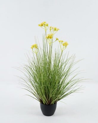 Artificial Grass 50*50*58cm Flower *5 in PP pot GS-45724005-Y1 2024Jun YeahFlower is one of Chinese leading OEM manufacturers and exporters , supplying the silk flowers, wholesale artificial trees