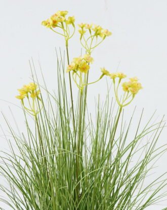 Artificial Grass 50*50*58cm Flower *5 in PP pot GS-45724005-Y1 2024Jun YeahFlower is one of Chinese leading OEM manufacturers and exporters , supplying the silk flowers, wholesale artificial trees