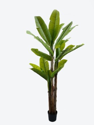 Artificial Tree 110*110*280cm Banana tree *3 in PP pot/24 lvs GS-30424032KD Tree&Plant 3,000+ sqm showroom with thousands of artificial flowers, plants & trees ready for global sourcing.