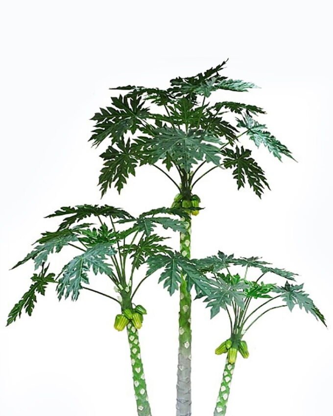 Artificial Tree 80*80*180cm Papaya tree in PP pot/10 lvs GS-48524014 2024Jun YeahFlower is one of Chinese leading OEM manufacturers and exporters , supplying the silk flowers, wholesale artificial trees
