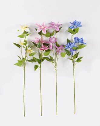Artificial Flower 23*23*82cm Clematis florida *3 single stem GS-64924015CT 2024Jul YeahFlower is one of Chinese leading OEM manufacturers and exporters , supplying the silk flowers, wholesale artificial trees