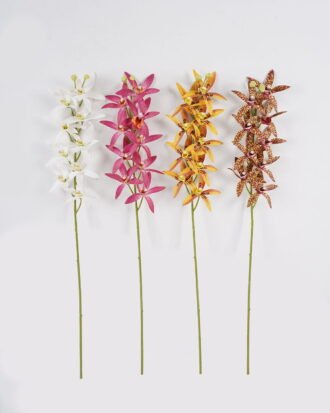 Artificial Flower 14*14*74cm Cymbidium faberi *9 single stem GS-64924018CT 2024Jul YeahFlower is one of Chinese leading OEM manufacturers and exporters , supplying the silk flowers, wholesale artificial trees