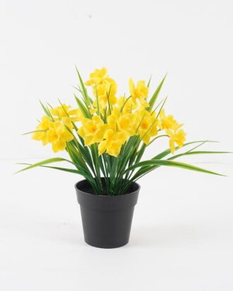 Artificial Flower 33*33*26cm Daffodil in PP pot GS-03324034 2024Aug YeahFlower is one of Chinese leading OEM manufacturers and exporters , supplying the silk flowers, wholesale artificial trees