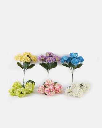 Artificial Flower 32*32*43cm Hydrangea *5 bush GS-00824003 2024Aug YeahFlower is one of Chinese leading OEM manufacturers and exporters , supplying the silk flowers, wholesale artificial trees
