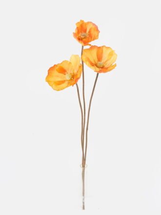 Artificial Flower 22*22*57cm Orange *3 single stem GS-69424013 Single Flowers 3,000+ sqm showroom with thousands of artificial flowers, plants & trees ready for global sourcing.