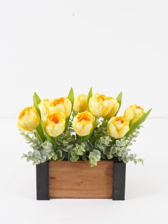 Artificial Flower 33*33*26cm Daffodil in PP pot GS-03324034 2024Aug YeahFlower is one of Chinese leading OEM manufacturers and exporters , supplying the silk flowers, wholesale artificial trees