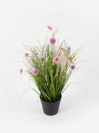 Artificial Grass 30*30*51cm Bellis perennis *5 in PP pot GS-29424086 Grass&PLANT 3,000+ sqm showroom with thousands of artificial flowers, plants & trees ready for global sourcing.