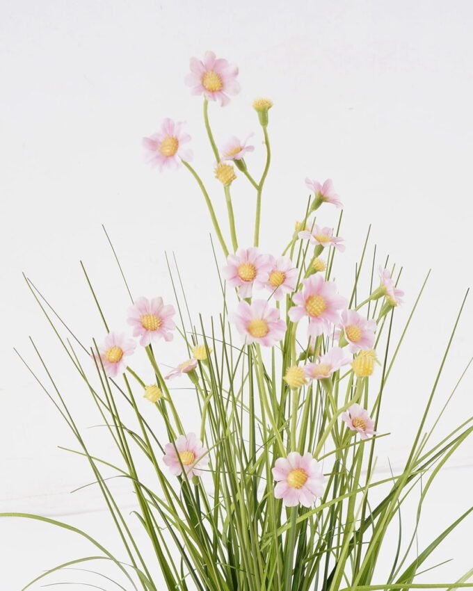 Artificial Grass 30*30*51cm Bellis perennis *5 in PP pot GS-29424086 2024Aug YeahFlower is one of Chinese leading OEM manufacturers and exporters , supplying the silk flowers, wholesale artificial trees