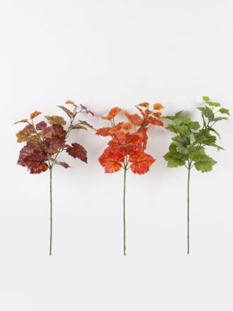 Artificial Plant 23*23*64cm Grape leaf *3 single stem GS-29824028CT-O1 Leaves&Sprays&Foliages 3,000+ sqm showroom with thousands of artificial flowers, plants & trees ready for global sourcing.