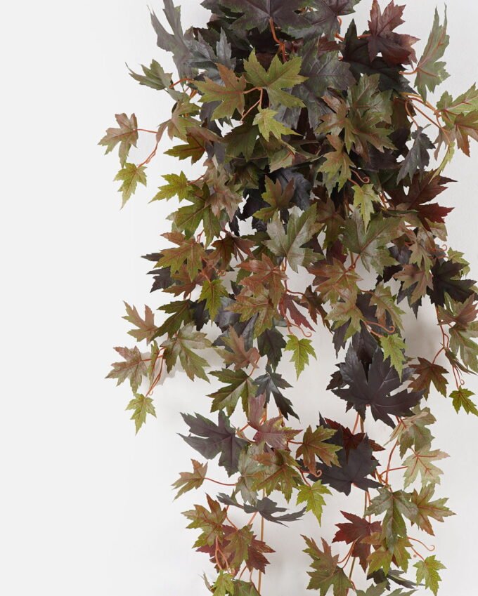Artificial Plant 35*90cm Maple Leaf *7 Hanging Bush/169 Lvs GS-74924013CT 2024Jul YeahFlower is one of Chinese leading OEM manufacturers and exporters , supplying the silk flowers, wholesale artificial trees