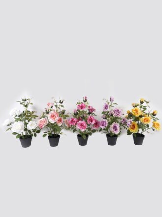 Artificial Table Plants 40*40*70cm Rose *12 in PP pot GS-15424013CT-P2 Potted Flowers&Plants 3,000+ sqm showroom with thousands of artificial flowers, plants & trees ready for global sourcing.