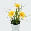 Artificial Table Plants 14*14*18cm daffodil in metal pot GS-41324048KIK 2024Jul YeahFlower is one of Chinese leading OEM manufacturers and exporters , supplying the silk flowers, wholesale artificial trees