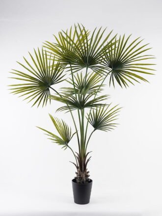 Artificial Tree 90*90*130cm Kwai Palm in PP pot/6 lvs GS-59523150-UV Tree&Plant 3,000+ sqm showroom with thousands of artificial flowers, plants & trees ready for global sourcing.