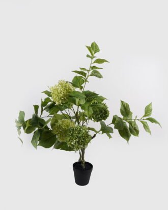 Artificial Tree 55*55*108cm Hydrangea *4 in PP pot GS-15424011CT 2024Jul YeahFlower is one of Chinese leading OEM manufacturers and exporters , supplying the silk flowers, wholesale artificial trees