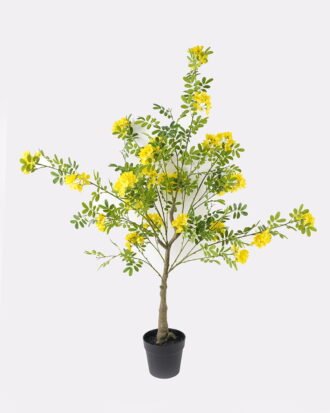 Artificial Tree 65*50*132cm Styphnolobium japonicum  in PP pot GS-15424004CT 2024Jul YeahFlower is one of Chinese leading OEM manufacturers and exporters , supplying the silk flowers, wholesale artificial trees