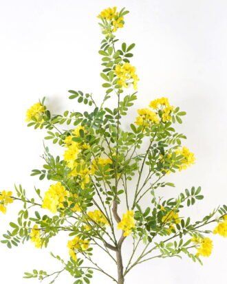 Artificial Tree 65*50*132cm Styphnolobium japonicum  in PP pot GS-15424004CT 2024Jul YeahFlower is one of Chinese leading OEM manufacturers and exporters , supplying the silk flowers, wholesale artificial trees