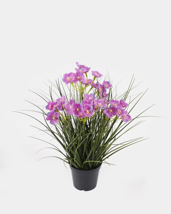 Artificial Flower 25*25*30cm Cephalostigma *5 in PP pot GS-61924058-R1 2024SEP YeahFlower is one of Chinese leading OEM manufacturers and exporters , supplying the silk flowers, wholesale artificial trees
