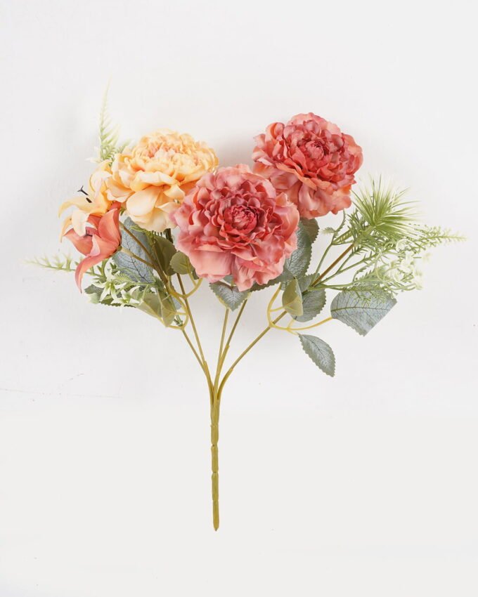 Artificial Flower 20*20*31cm Chinese Rose*5 bush GS-68024012-O1 Flowers Bush YeahFlower is one of Chinese leading OEM manufacturers and exporters , supplying the silk flowers, wholesale artificial trees