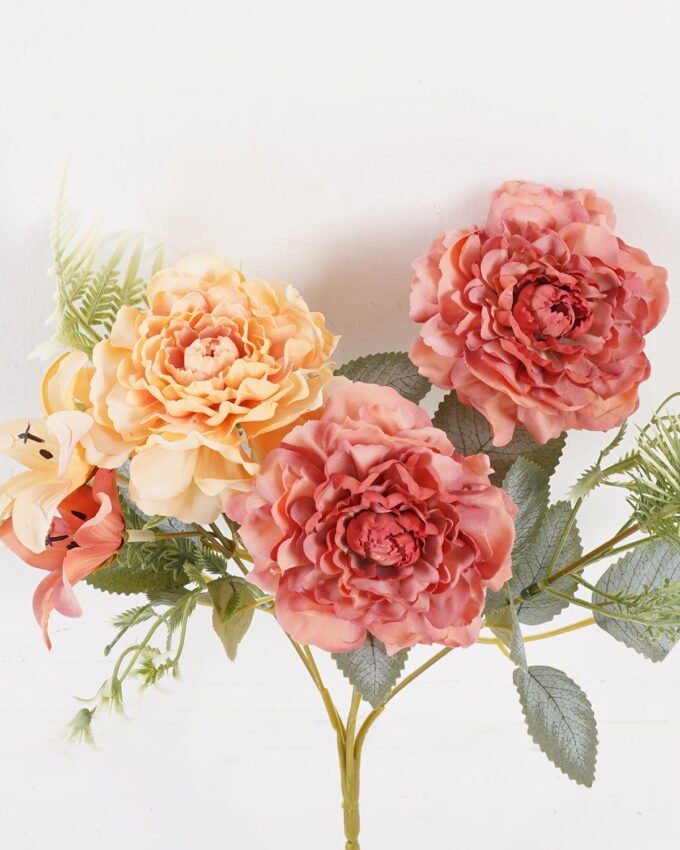 Artificial Flower 20*20*31cm Chinese Rose*5 bush GS-68024012-O1 Flowers Bush YeahFlower is one of Chinese leading OEM manufacturers and exporters , supplying the silk flowers, wholesale artificial trees