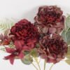 Artificial Flower 20*20*31cm Chinese Rose*5 bush GS-68024012-R3 2024SEP YeahFlower is one of Chinese leading OEM manufacturers and exporters , supplying the silk flowers, wholesale artificial trees