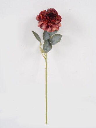 Artificial Flower 9*9*41cm Chinese Rose single stem GS-68024004-R2 Single Flowers 3,000+ sqm showroom with thousands of artificial flowers, plants & trees ready for global sourcing.