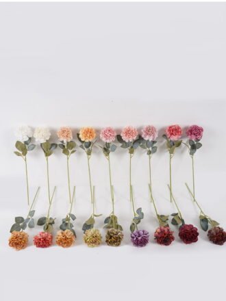 Artificial Flower 12*12*43cm Rose single stem GS-68024003-Z2 Single Flowers 3,000+ sqm showroom with thousands of artificial flowers, plants & trees ready for global sourcing.