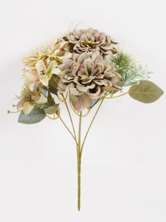 Artificial Flower 25*25*32cm Chrysanthemum*5 bush GS-68024013-C1 Flowers Bush 3,000+ sqm showroom with thousands of artificial flowers, plants & trees ready for global sourcing.
