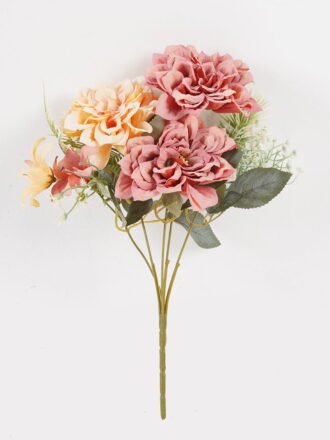 Artificial Flower 25*25*32cm Chrysanthemum*5 bush GS-68024013-G1 Flowers Bush 3,000+ sqm showroom with thousands of artificial flowers, plants & trees ready for global sourcing.