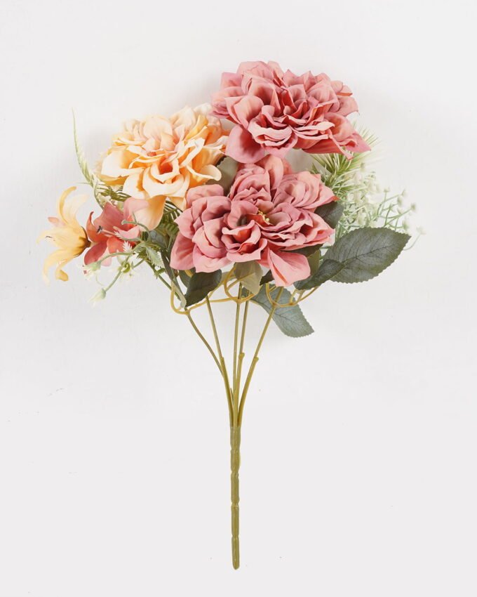 Artificial Flower 25*25*32cm Chrysanthemum*5 bush GS-68024013-O1 2024SEP YeahFlower is one of Chinese leading OEM manufacturers and exporters , supplying the silk flowers, wholesale artificial trees