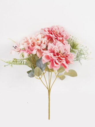 Artificial Flower 25*25*32cm Chrysanthemum*5 bush GS-68024013-R1 Flowers Bush 3,000+ sqm showroom with thousands of artificial flowers, plants & trees ready for global sourcing.
