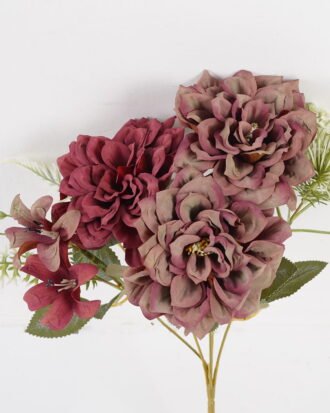 Artificial Flower 25*25*32cm Chrysanthemum*5 bush GS-68024013-R2 2024SEP YeahFlower is one of Chinese leading OEM manufacturers and exporters , supplying the silk flowers, wholesale artificial trees