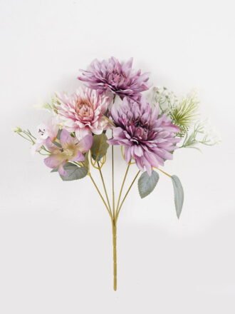Artificial Flower 23*23*32cm Rose*5 bush GS-68024011-G1 Flowers Bush 3,000+ sqm showroom with thousands of artificial flowers, plants & trees ready for global sourcing.