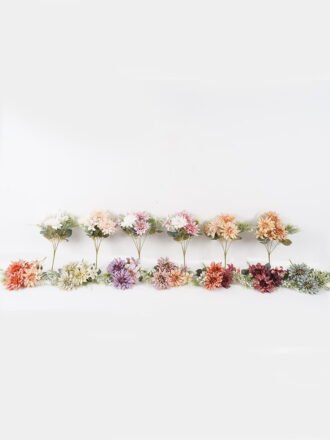 Artificial Flower 22*22*31cm Daisy*5 bush GS-68024010-O2 Flowers Bush 3,000+ sqm showroom with thousands of artificial flowers, plants & trees ready for global sourcing.