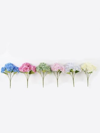 Artificial Flower 32*32*43cm Hydrangea *5 bush GS-00824003-Z1 Flowers Bush 3,000+ sqm showroom with thousands of artificial flowers, plants & trees ready for global sourcing.
