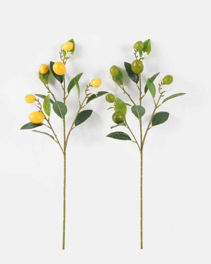 Artificial Flower 21*21*62cm Lemon  single stem GS-73324018 2024SEP YeahFlower is one of Chinese leading OEM manufacturers and exporters , supplying the silk flowers, wholesale artificial trees