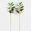 Artificial Flower 17*17*60cm Lemon  single stem GS-73324019 2024SEP YeahFlower is one of Chinese leading OEM manufacturers and exporters , supplying the silk flowers, wholesale artificial trees
