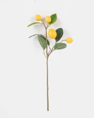 Artificial Flower 18*18*45cm Lemon  single stem GS-73324020-Y1 2024SEP YeahFlower is one of Chinese leading OEM manufacturers and exporters , supplying the silk flowers, wholesale artificial trees